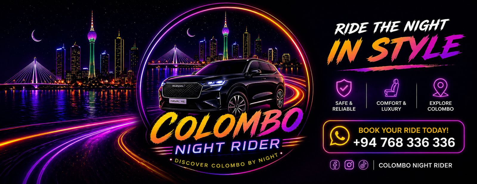 Colombo Night Rider night view